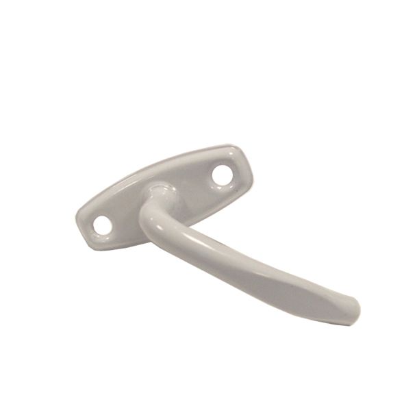 Ручка оконная металлическая белая